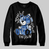 Awake NY x Jordan 5 Retro 'Black Racer Blue' DopeSkill Sweatshirt Smile Through The Pain Graphic Streetwear - Black