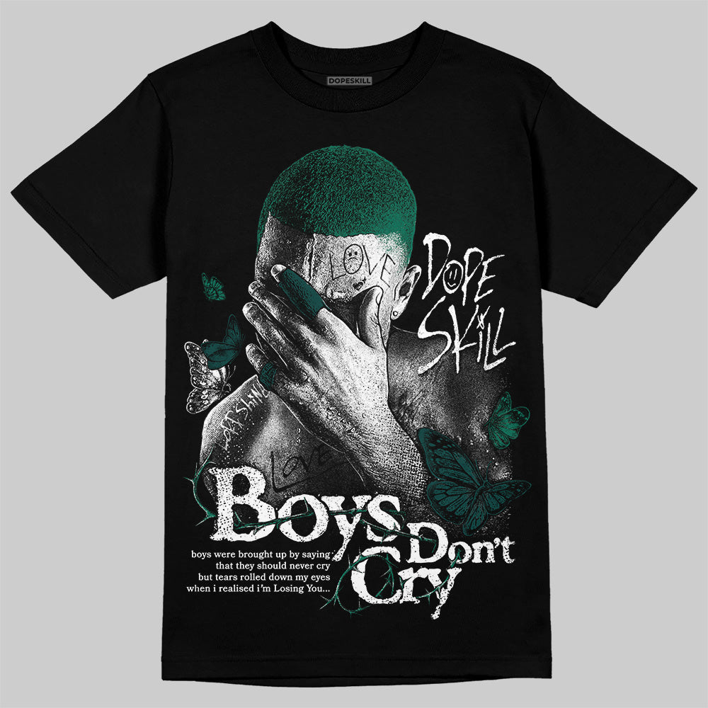 Jordan 4 Retro Oxidized Green DopeSkill T-Shirt Boys Don't Cry Graphic Streetwear - Black