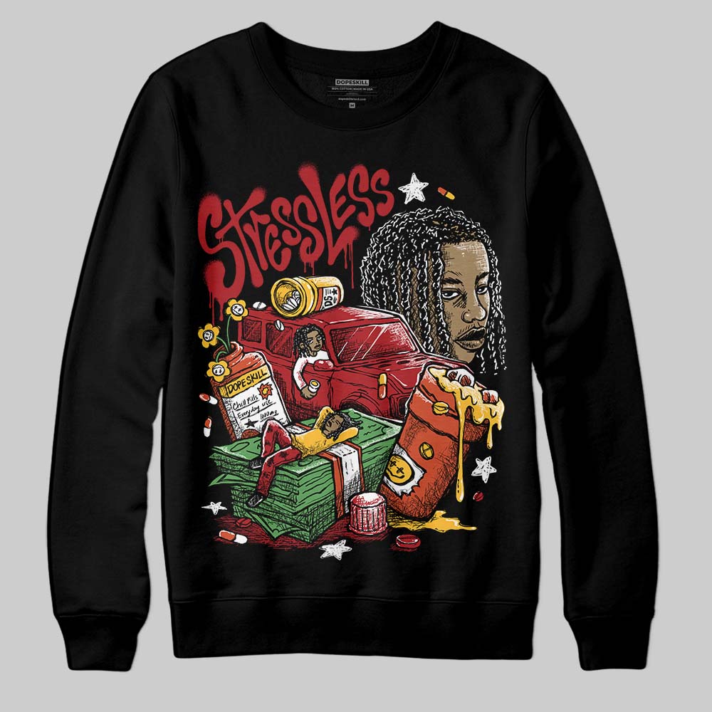 Nigel Sylvester x Air Jordan 4 ‘Brick by Brick’ DopeSkill Sweatshirt Stressless Graphic Streetwear - Black