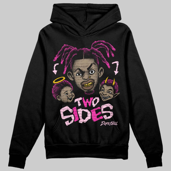 Pink Sneakers DopeSkill Hoodie Two Sides Graphic Streetwear - Black
