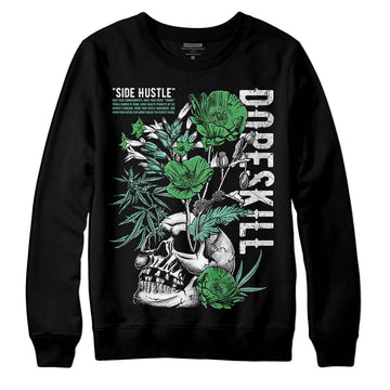 Jordan 1 High OG Green Glow DopeSkill Sweatshirt Side Hustle Graphic Streetwear - Black