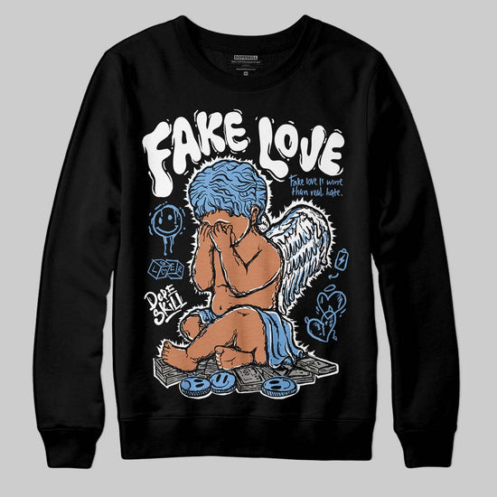 Jordan 12 Retro 'Melo' DopeSkill Sweatshirt False Love Graphic Streetwear - Black