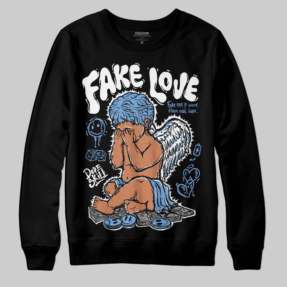 Jordan 12 Retro 'Melo' DopeSkill Sweatshirt False Love Graphic Streetwear - Black
