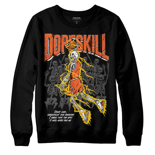 Jordan 3 Georgia Peach DopeSkill Sweatshirt Thunder Dunk Graphic Streetwear - black