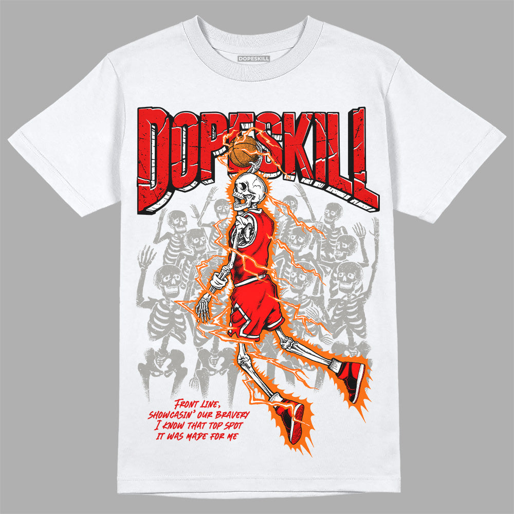 Jordan 1 Retro High OG "Satin Bred" DopeSkill T-Shirt Thunder Dunk Graphic Streetwear - White 