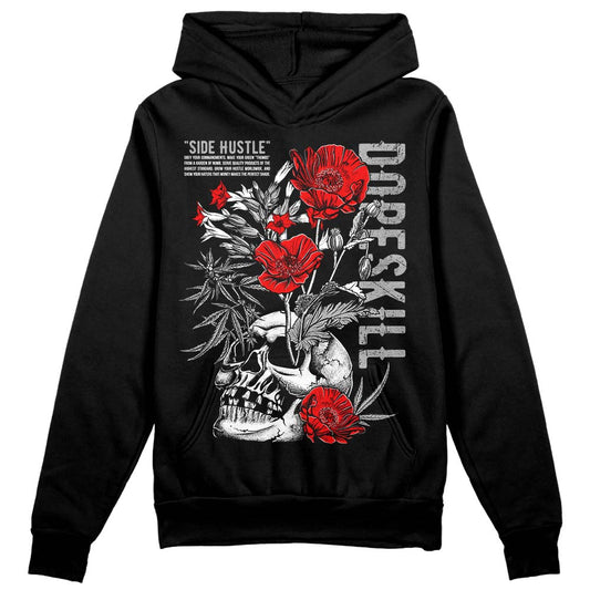 Jordan 1 Low OG “Shadow” DopeSkill Hoodie Sweatshirt Side Hustle Graphic Streetwear - Black