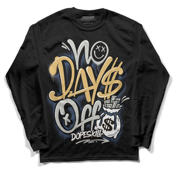 A Ma Maniere x Jordan 5 Dawn “Photon Dust” DopeSkill Long Sleeve T-Shirt No Days Off Graphic Streetwear - Black