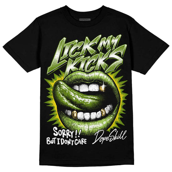 SB Dunk Low Chlorophyll DopeSkill T-Shirt Lick My Kicks Graphic Streetwear - Black