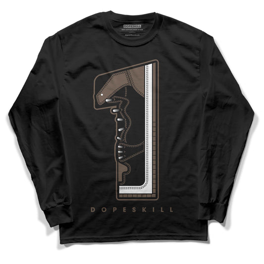 Jordan 1 Retro High OG Palomino DopeSkill Long Sleeve T-Shirt No.1 Graphic Streetwear - Black