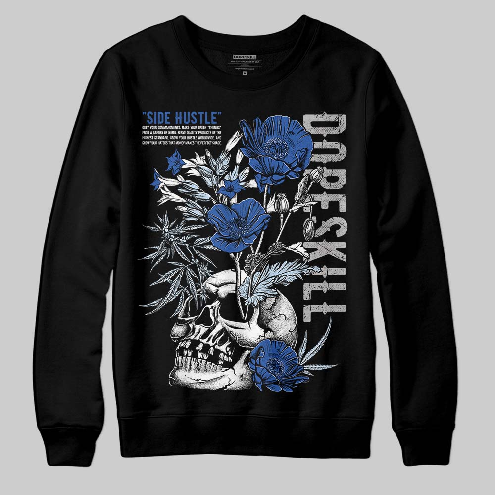 Awake NY x Jordan 5 Retro 'Black Racer Blue' DopeSkill Sweatshirt Side Hustle Graphic Streetwear - Black