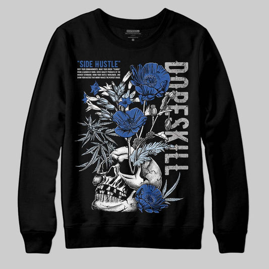 Awake NY x Jordan 5 Retro 'Black Racer Blue' DopeSkill Sweatshirt Side Hustle Graphic Streetwear - Black
