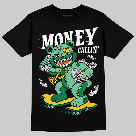 Green Sneakers DopeSkill T-Shirt Money Callin' Graphic Streetwear - Black