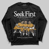 Jordan 11 "Gratitude" DopeSkill Long Sleeve T-Shirt New Seek First Graphic Streetwear - black