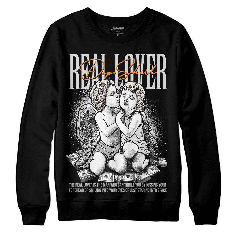 Dunk Low Cool Grey DopeSkill Sweatshirt Real Lover Graphic Streetwear - Black