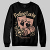 TAN Sneakers DopeSkill Sweatshirt Feeling Lucky Graphic Streetwear - Black