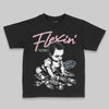 Jordan 4 Retro Valentine's Day (2026) (GS) DopeSkill Toddler Kids T-shirt Flexin' Graphic Streetwear - Black