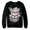 Grey Sneakers DopeSkill Sweatshirt New Double Bear Graphic Streetwear  - Black