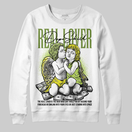 Jordan 13 Retro Bright Cactus DopeSkill Sweatshirt Real Lover Graphic Streetwear - White