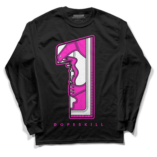 Dunk Low GS “Active Fuchsia” DopeSkill Long Sleeve T-Shirt No.1 Graphic Streetwear - Black