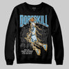 Jordan 4 Denim “Worn Blue” DopeSkill Sweatshirt Thunder Dunk Graphic Streetwear - Black