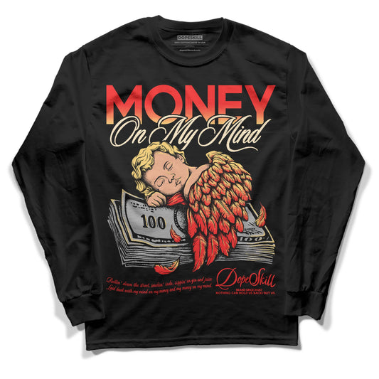 Jordan 5 "Dunk On Mars" DopeSkill Long Sleeve T-Shirt MOMM Graphic Streetwear - Black