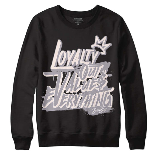 Jordan 2 Cement Grey DopeSkill Sweatshirt LOVE Graphic Streetwear - Black