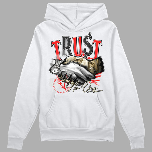 Jordan 5 "Dunk On Mars" DopeSkill Hoodie Sweatshirt Trust No One Graphic Streetwear  - White 