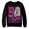 Jordan 4 GS “Hyper Violet” DopeSkill Sweatshirt Real Ones Move In Silence Graphic Streetwear - black
