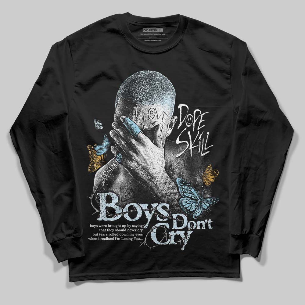 Vans Knu Stack Vintage Satin Dream Blue DopeSkill Long Sleeve T-Shirt Boys Don't Cry Graphic Streetwear - Black