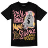 Jordan 3 GS “Red Stardust” DopeSkill T-Shirt Real Ones Move In Silence Graphic Streetwear - Black