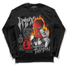 Grey Sneakers DopeSkill Long Sleeve T-Shirt Drip'n Never Tripp'n Graphic Streetwear - Black