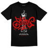 Jordan 1 Retro Low "Black Toe" DopeSkill T-Shirt King Chess Graphic Streetwear - Black 