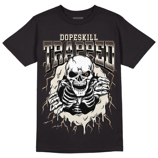 Travis Scott x Jordan 1 Low OG “Reverse Mocha” DopeSkill T-Shirt Trapped Halloween Graphic Streetwear - Black