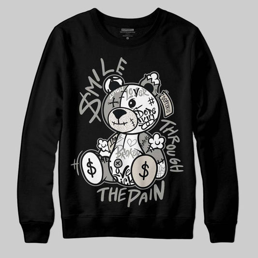 Jordan 3 Retro Pure Money DopeSkill Sweatshirt Smile Through The Pain Graphic Streetwear - black