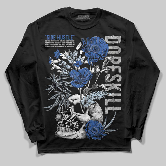 Awake NY x Jordan 5 Retro 'Black Racer Blue' DopeSkill Long Sleeve T-Shirt Side Hustle Graphic Streetwear - Black