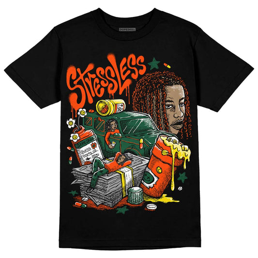 Dunk Low Team Dark Green Orange DopeSkill T-Shirt Stressless Graphic Streetwear - Black