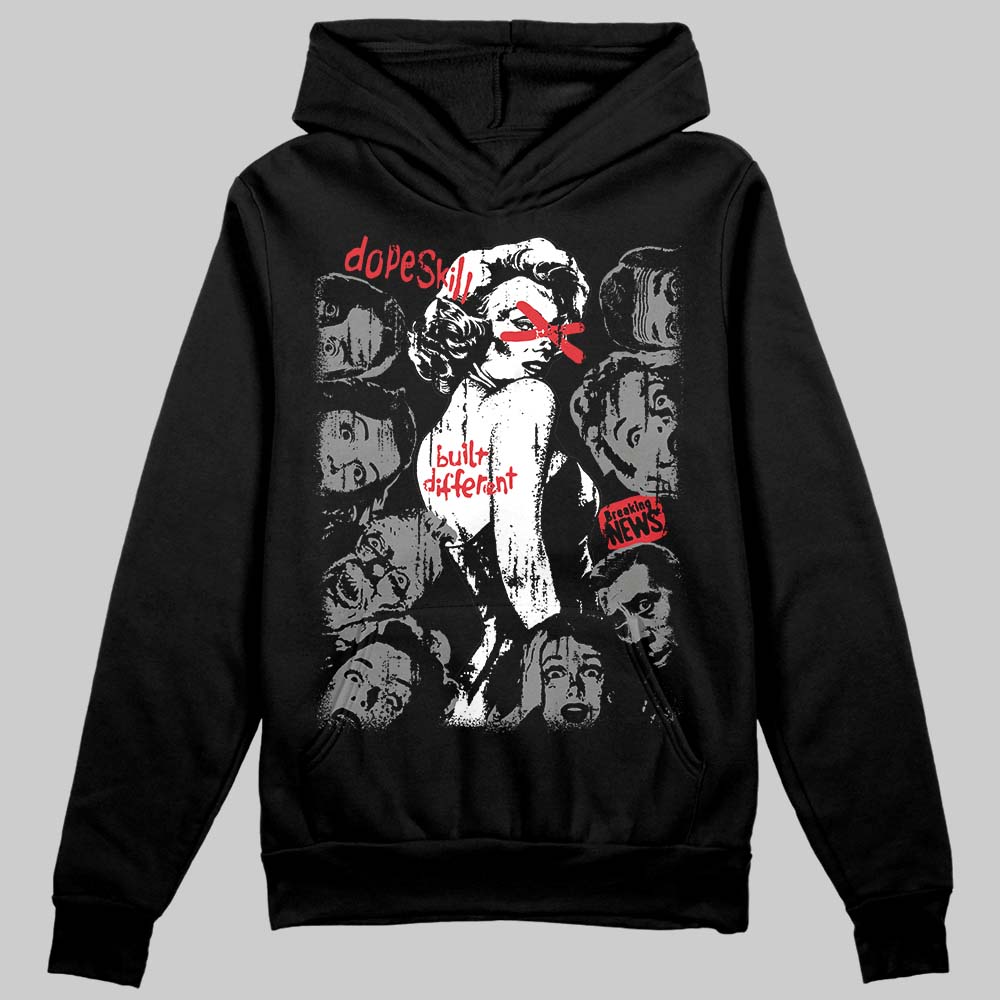 Jordan 10 Retro Shadow (2025) DopeSkill Hoodie Sweatshirt Built Different Graphic Streetwear - Black