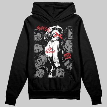 Jordan 10 Retro Shadow (2025) DopeSkill Hoodie Sweatshirt Built Different Graphic Streetwear - Black