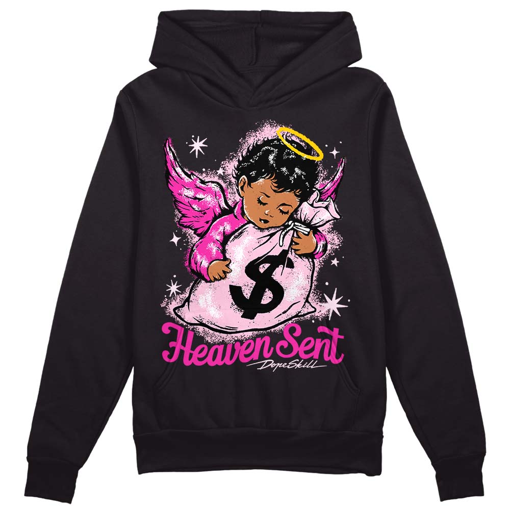 Dunk Low Triple Pink DopeSkill Hoodie Sweatshirt Heaven Sent Graphic Streetwear - Black