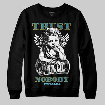 Jordan 11 Retro Gamma Blue (2025) DopeSkill Sweatshirt Trust Nobody Graphic Streetwear - black