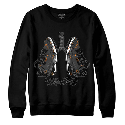 Jordan 3 Retro 'Fear Pack' DopeSkill  Sweatshirt Breathe Graphic Streetwear - Black