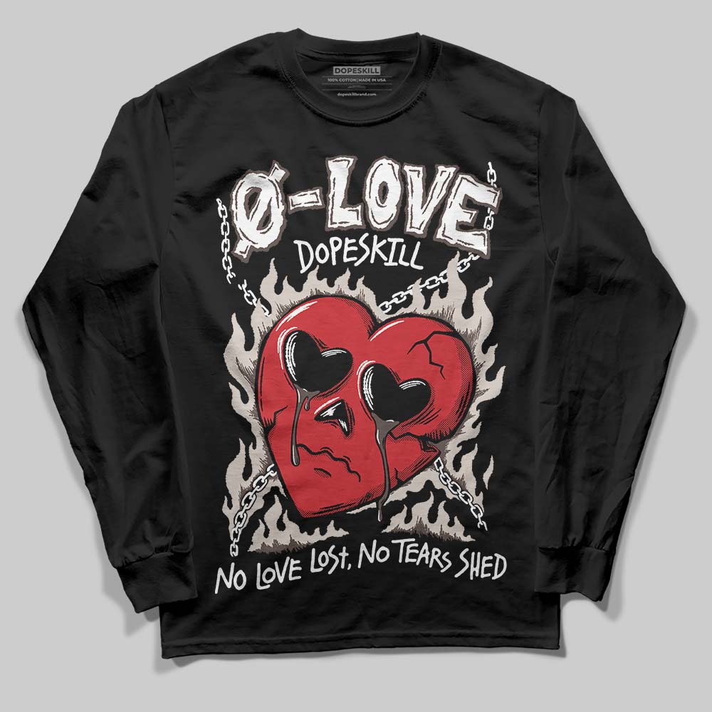 Adidas Samba OG Cloud White Better Scarlet Supplier Colour DopeSkill Long Sleeve T-Shirt Crying Heart Graphic Streetwear - Black