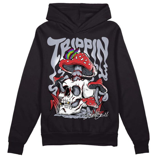 Jordan 4 “Bred Reimagined” DopeSkill Hoodie Sweatshirt Trippin Graphic Streetwear - Black