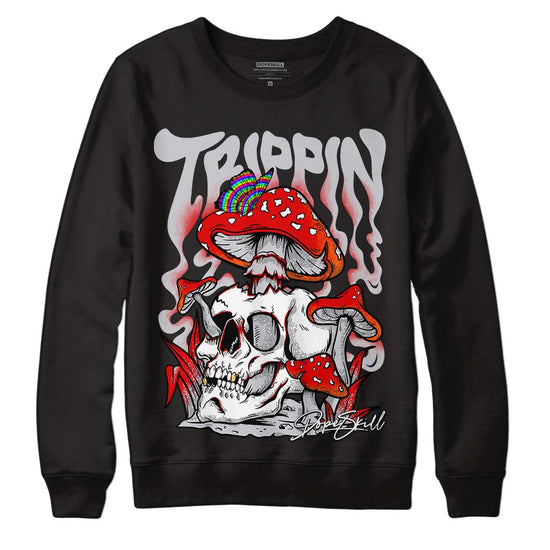 Jordan 2 Retro "Black Cement" DopeSkill Sweatshirt Trippin Graphic Streetwear - Black