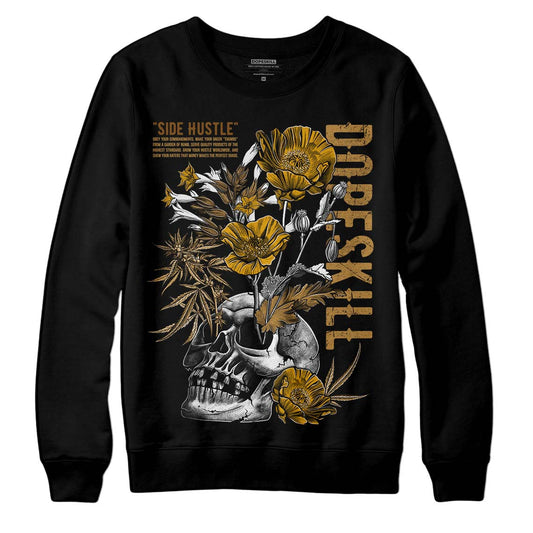 Jordan 13 Wheat 2023 DopeSkill Sweatshirt Side Hustle Graphic Streetwear - Black