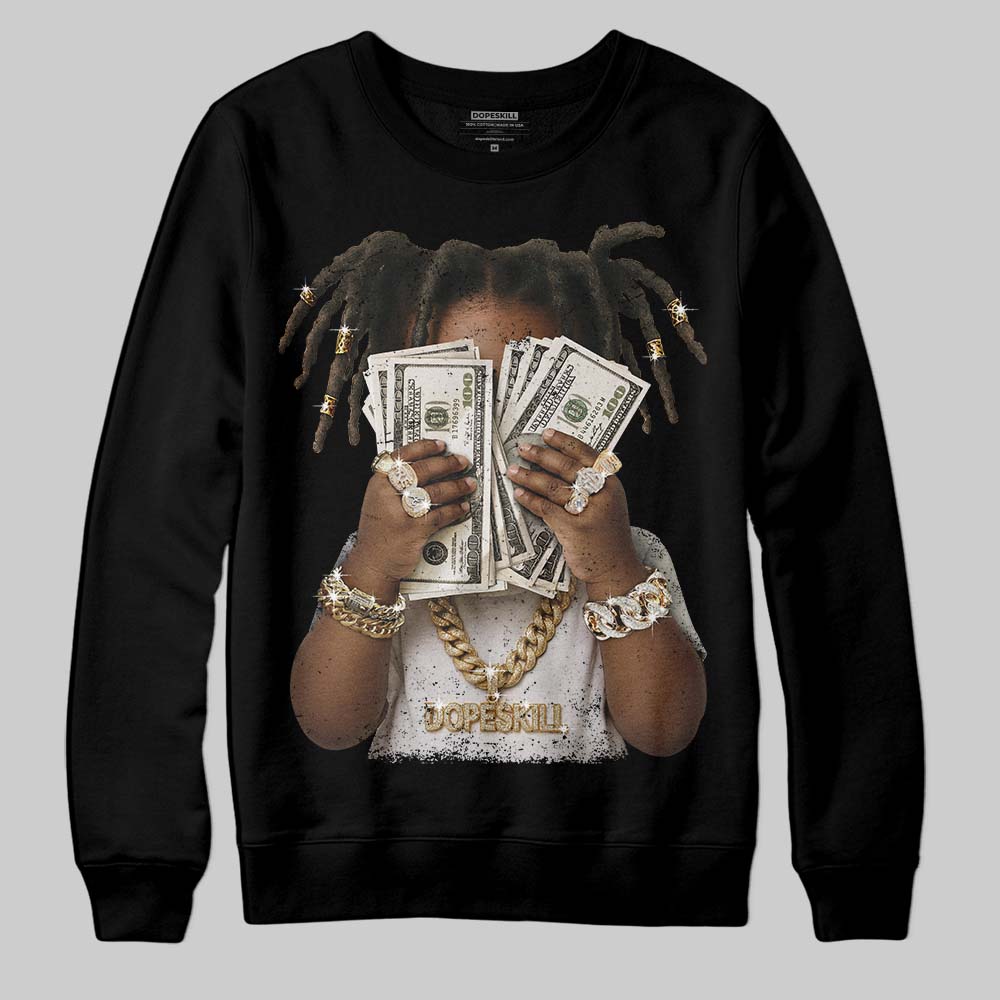 Jordan 4 “Flight Club” DopeSkill Sweatshirt Rich Youth Graphic Streetwear - Black