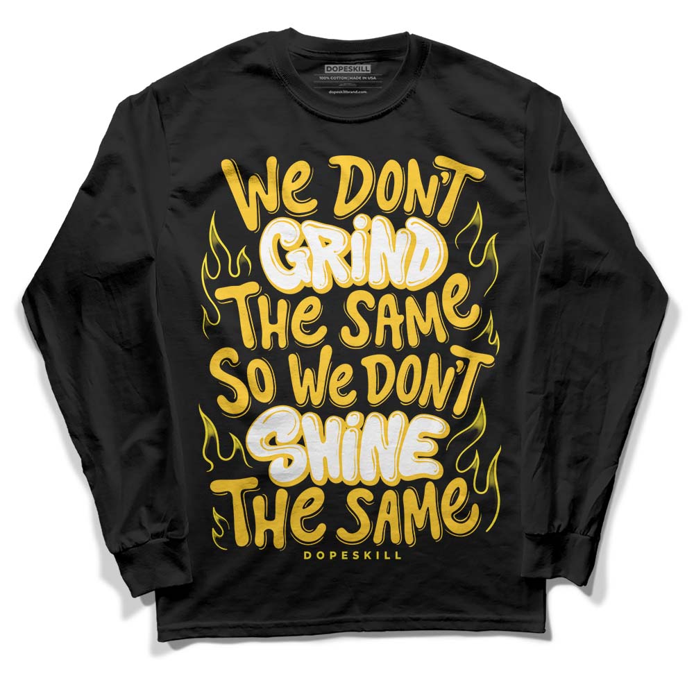 Jordan 4 Retro “Vivid Sulfur” DopeSkill Long Sleeve T-Shirt Grind Shine Graphic Streetwear - Black 