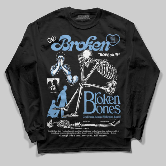 Jordan 12 Retro 'Melo' DopeSkill Long Sleeve T-Shirt Broken Bones Graphic Streetwear - black