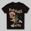 TAN Sneakers DopeSkill Toddler Kids T-shirt Fear Fuels The Hustle Graphic Streetwear - Black