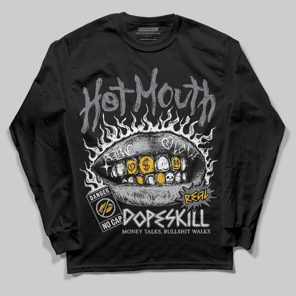 Jordan 4 “Fear” DopeSkill Long Sleeve T-Shirt Hot Mouth Graphic Streetwear - Black